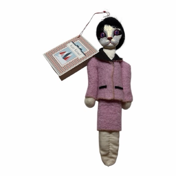Kate Kinsel Handmade Cat Figure Ornament Jackie‎ O